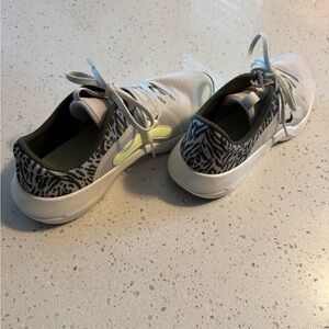 Nike White and Black Zebra Print Athletic Shoes